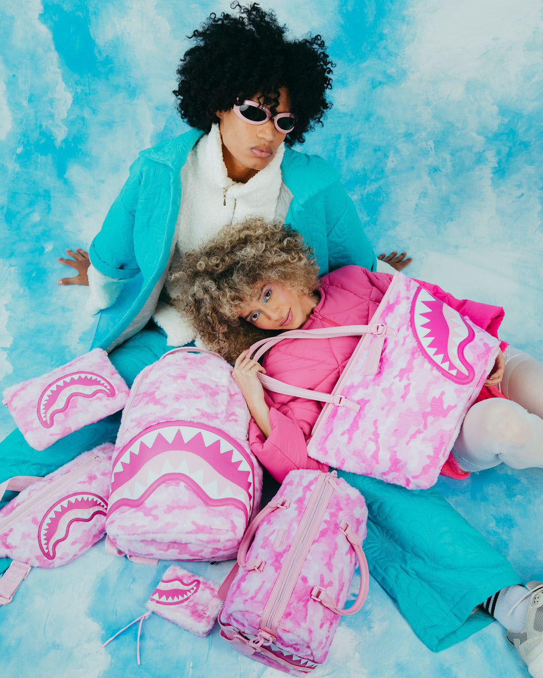 FURRROCIOUS IN PINK CROSSOVER CLUTCH