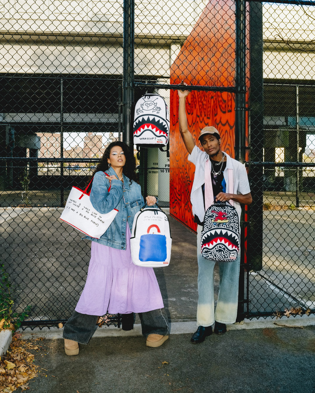 KEITH HARING SKATER SHARK DLXSR BACKPACK