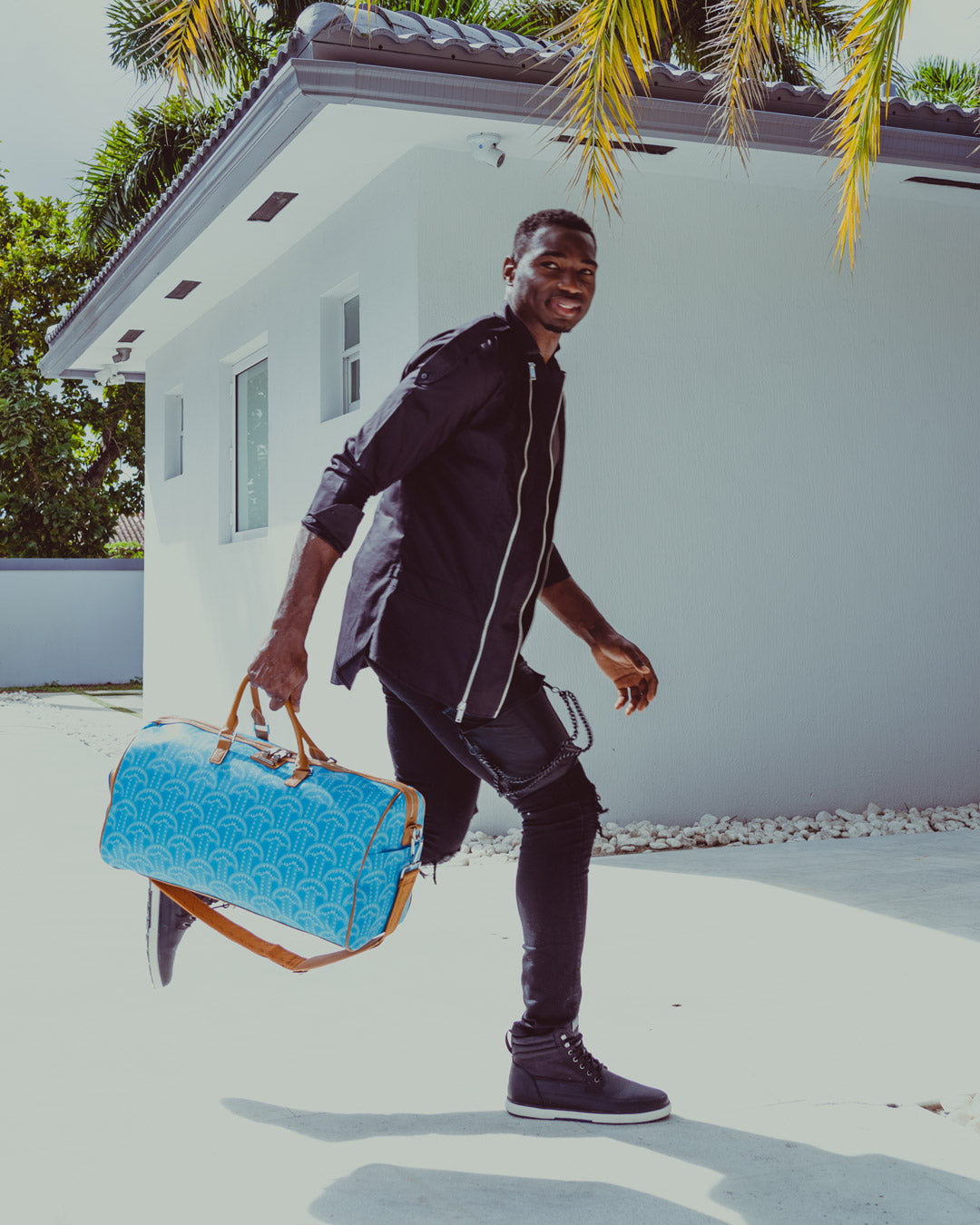ILLUCHAINS TURQ DUFFLE