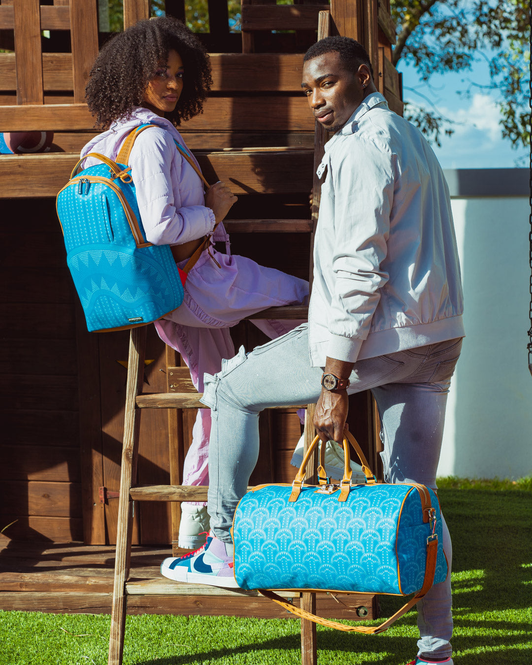ILLUCHAINS TURQ DUFFLE