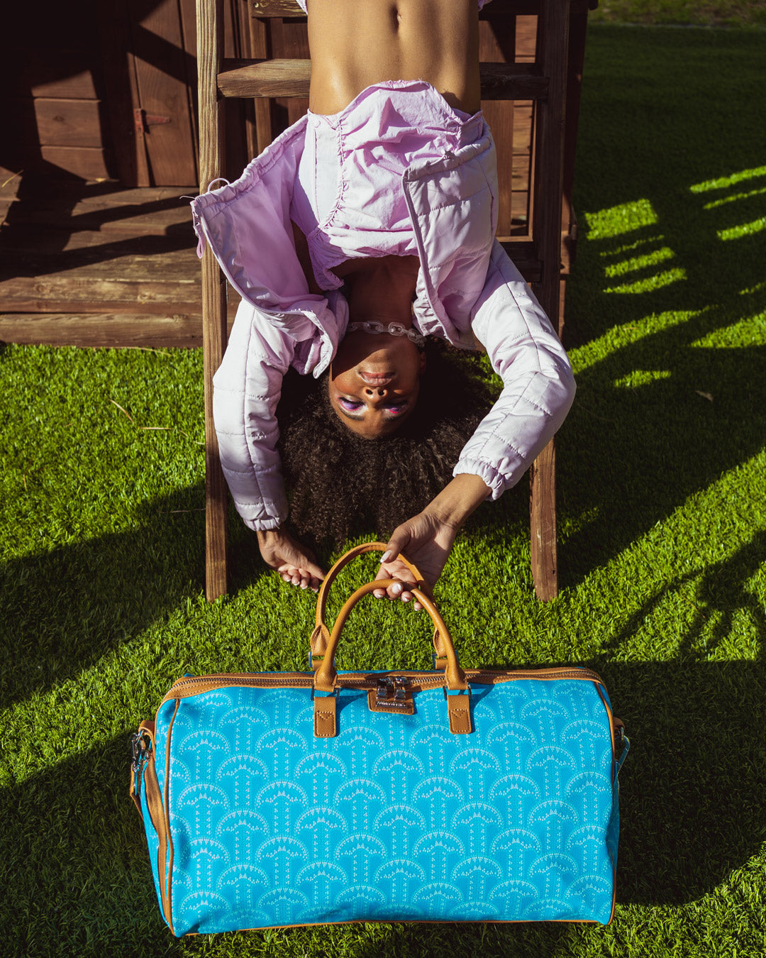 ILLUCHAINS TURQ DUFFLE