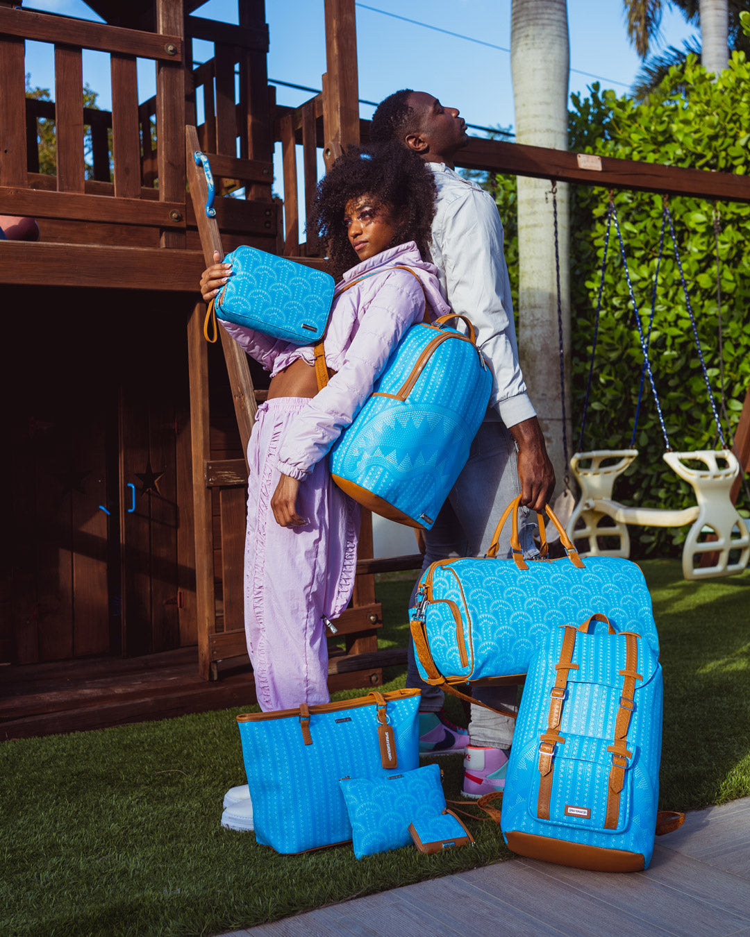 ILLUCHAINS TURQ DUFFLE