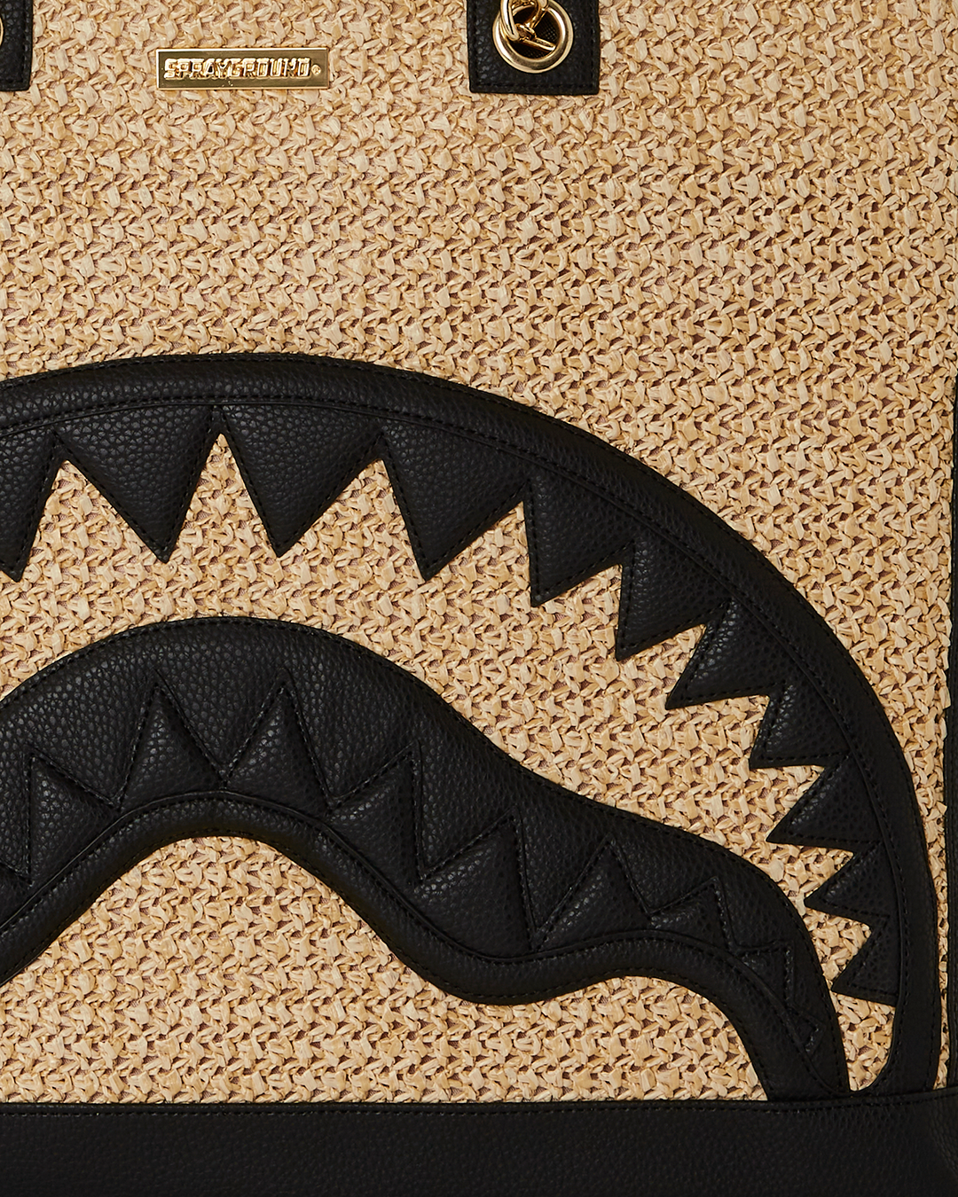 RAFFIA PALM TOTE