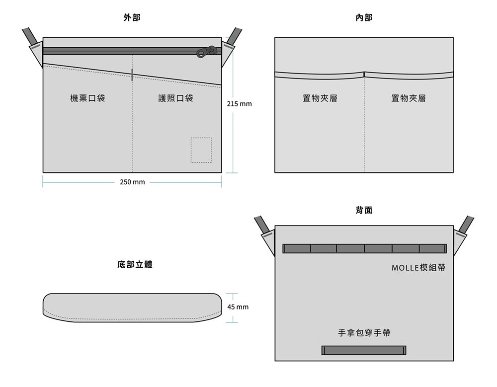 A.M.P.M PENCIL POUCH