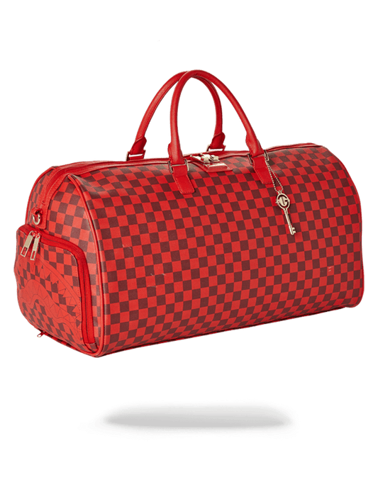 SHARKS IN PARIS DUFFLE (RED CHECKERED EDITION)