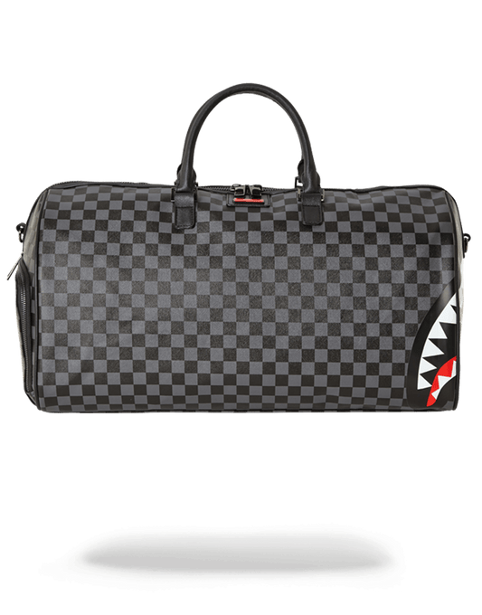 SHARKS IN PARIS (BLACK CHECKERED EDITION) DUFFLE