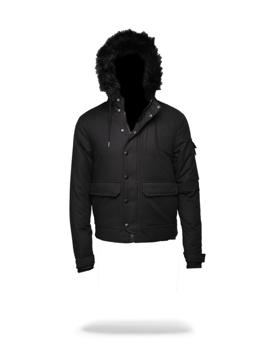 SOLID BLACK CHOPPER JACKET
