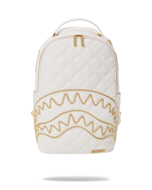 RIVIERA LE BLANC GOLD CHAIN SHARK BACKPACK (DLXV)