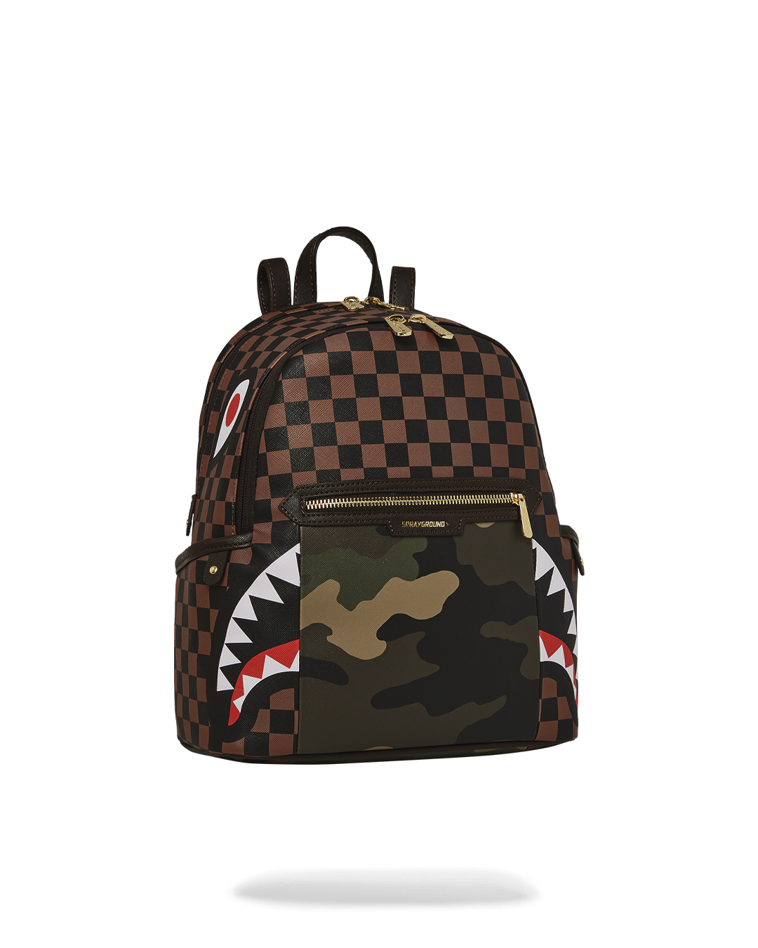 EXTERIOR GOLD ZIP POCKET SHARKS IN PARIS SAVAGE BACKPACK