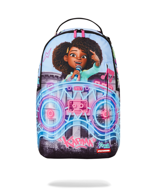 KARMA'S WORLD TURN UP THE VOLUME BACKPACK