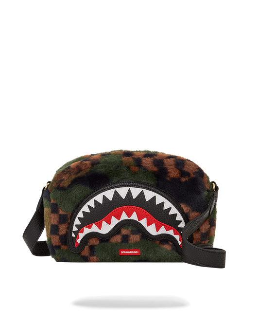 BIG SKY FUR SHARK MESSENGER BRICK BAG