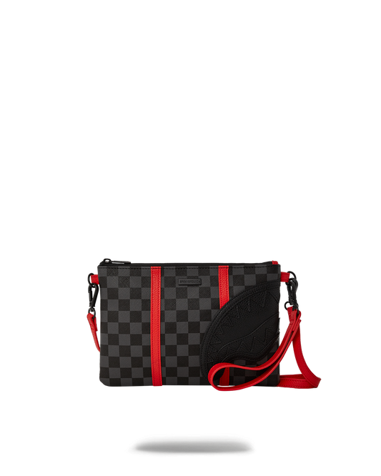 MONACO SHARK CLUB CROSSOVER CLUTCH W/ SHOULDER STRAP