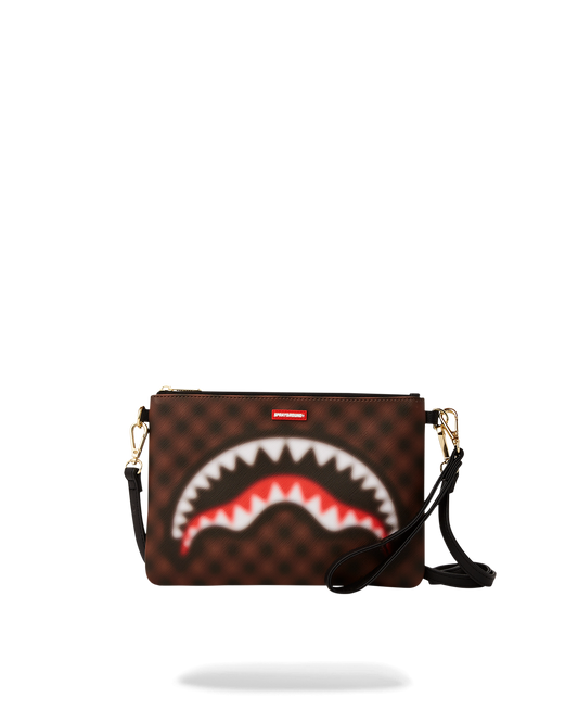 SHARKS IN PARIS BLUR EFFECT CROSSOVER CLUTCH