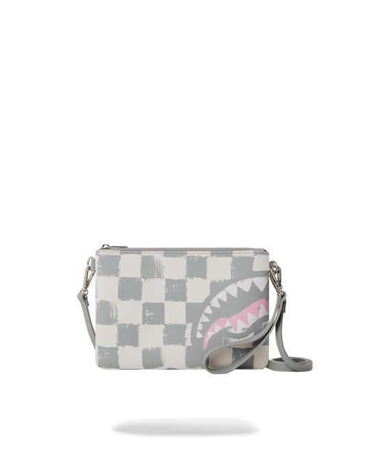 VANQUISH CREAM CROSSOVER CLUTCH