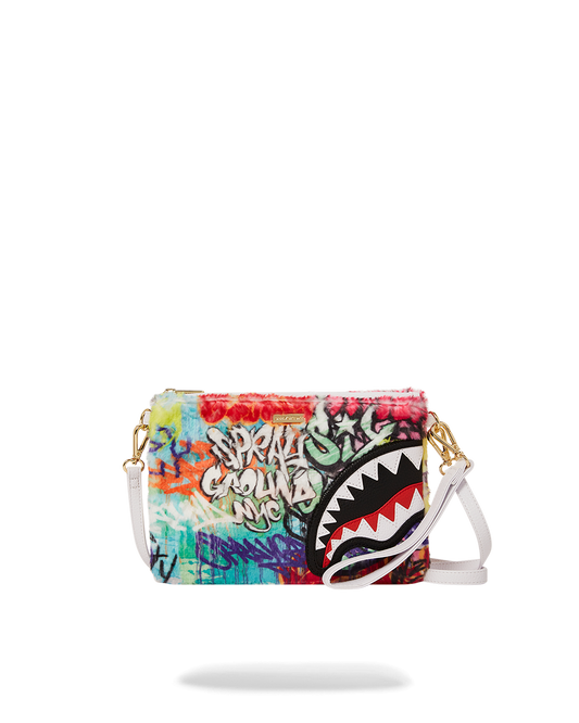 LE MONDE DES GRAFFITIS CROSSOVER CLUTCH