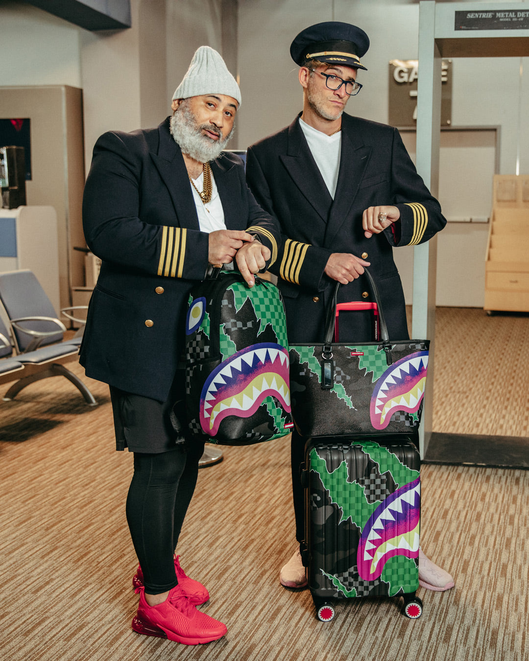 THE WILD ONE SHARKNAUTICS HARDSHELL CARRY-ON LUGGAGE
