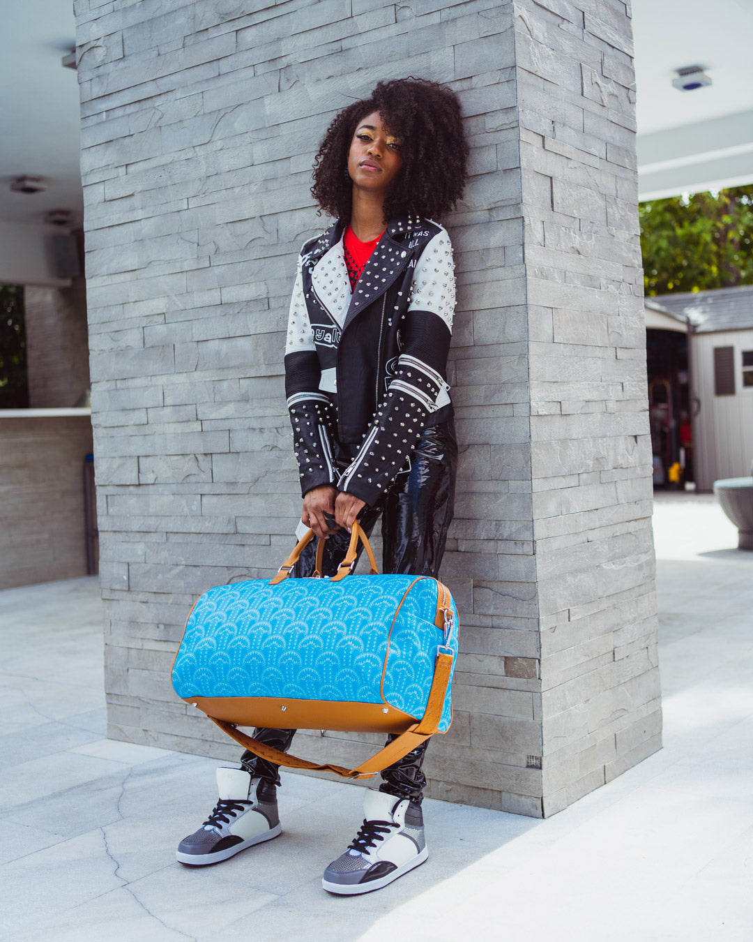 ILLUCHAINS TURQ DUFFLE