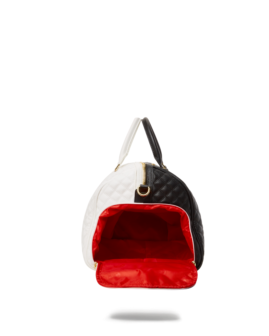 LEVELED UP SPLIT QUILT SHARK DUFFLE