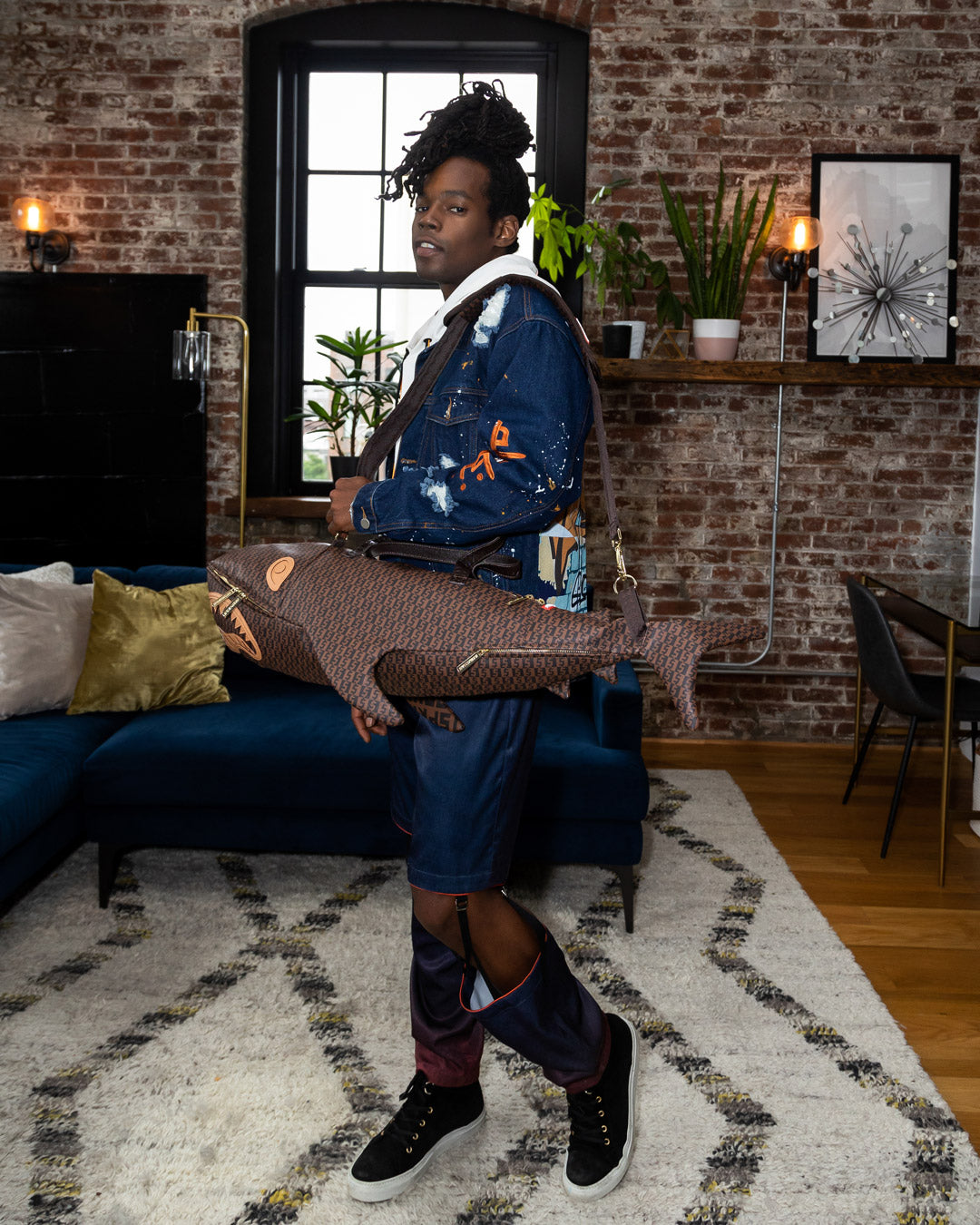 SHARKFINITY SHARK SHAPE DUFFLE