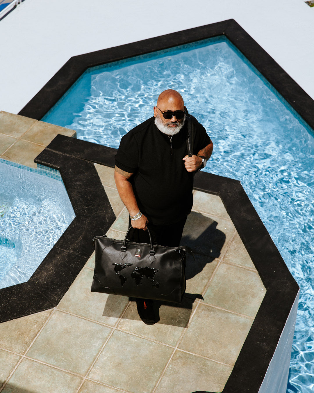 JAMES FIRST CLASS GLOBAL TAKEOFF PYRAMID DUFFLE