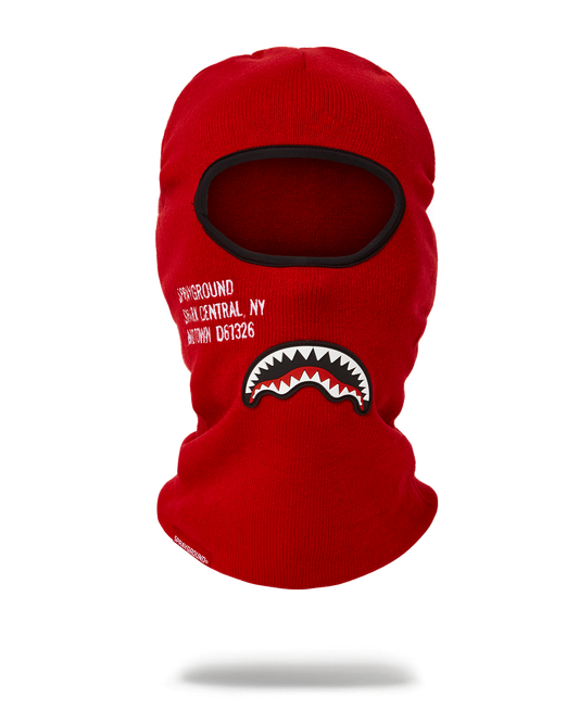 SHARK CENTRAL SKI MASK (RED)