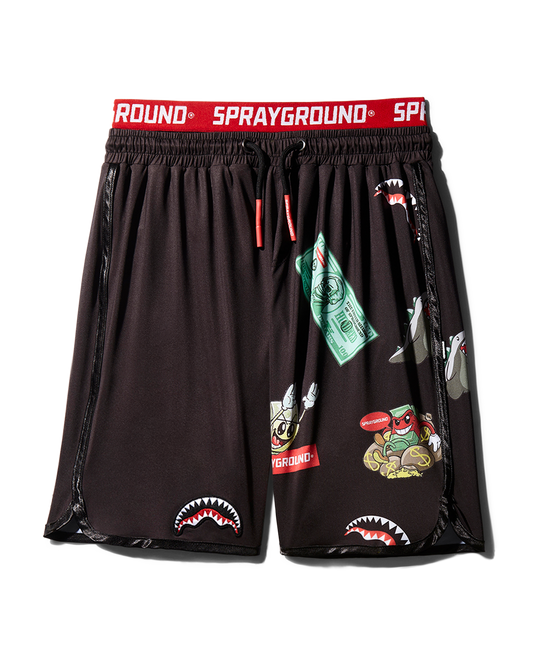 PATCH ALL-IN CORTO SWIM TRUNKS (BLACK)