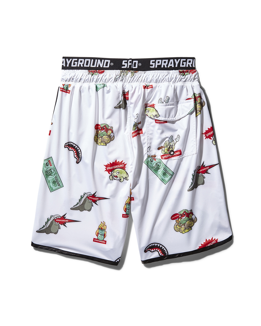 PATCH ALL-IN CORTO SWIM TRUNKS (WHITE)