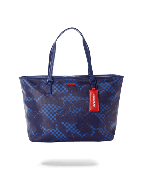 SHARK CHECK (BLUE) TOTE