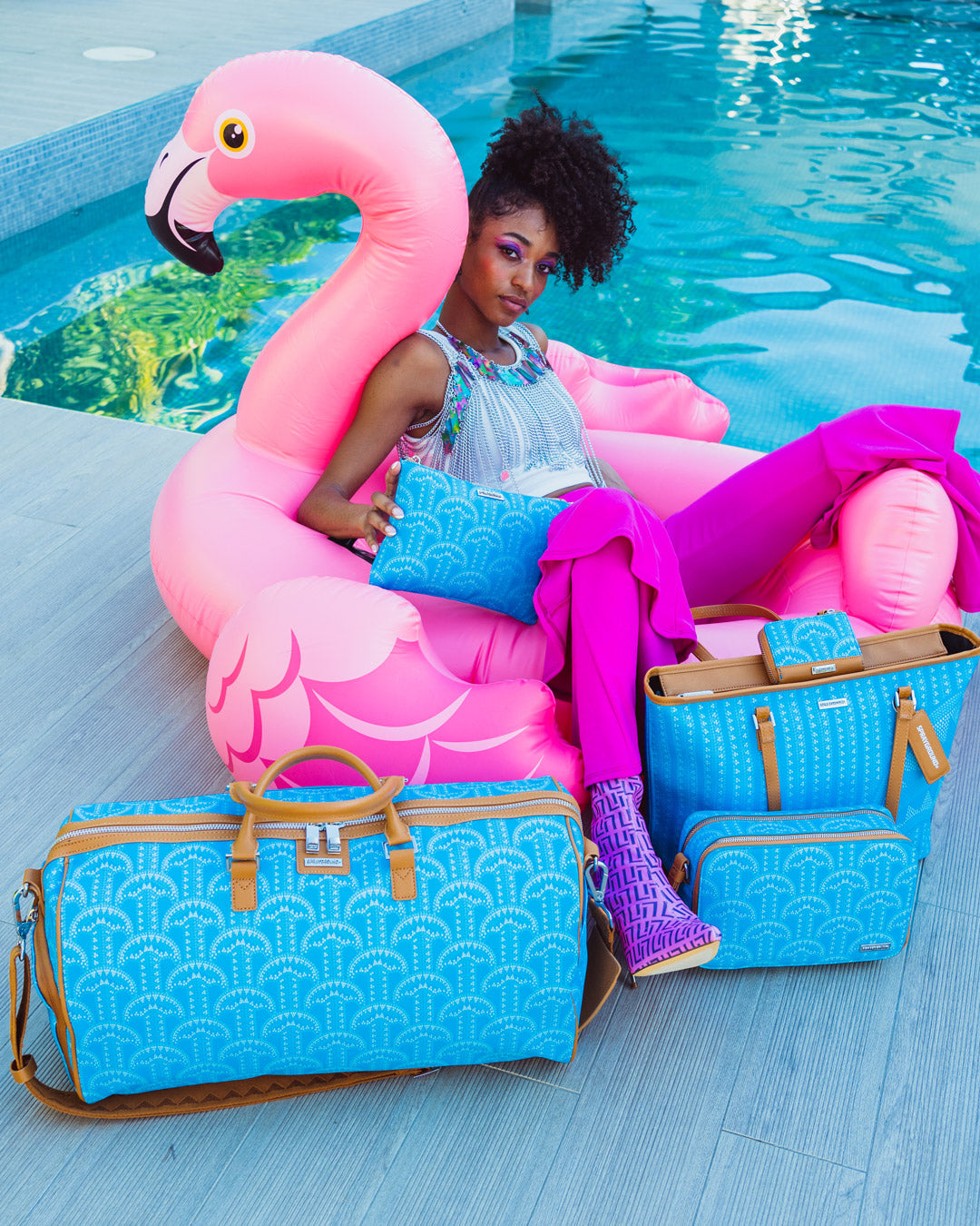 ILLUCHAINS TURQ TOTE