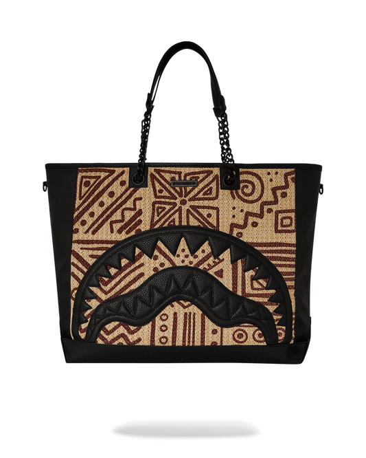 A.I. PALM MIRAGE SHARK LUXE BEACH TOTE