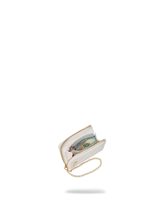 RIVIERA LE BLANC GOLD CHAIN SHARK WALLET