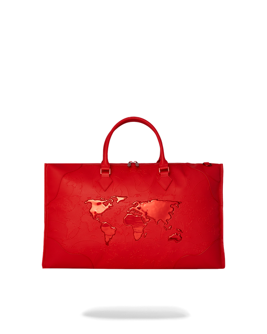 JAMES FIRST CLASS RUBY RED PYRAMID LARGE DUFFLE
