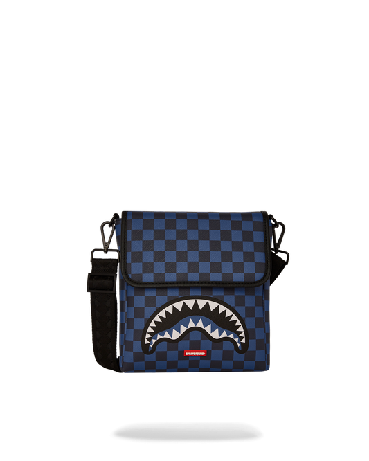 MIDNIGHT MAGIC SHARKS IN PARIS MESSENGER SLING BAG