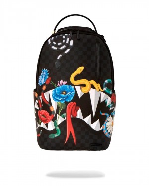 Black Sprayground Backpack SNAKES ON A BAG BACKPACK | 6219405-HU